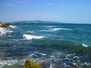 Image showing blue bulgarian sea