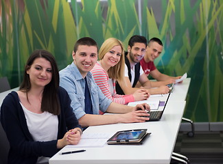 Image showing students group study