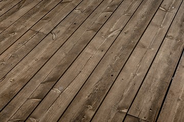 Image showing wooden fence closeup photo