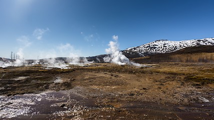 Image showing Geothermally active valley