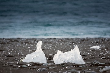 Image showing Icebergs at glacier lagoon 