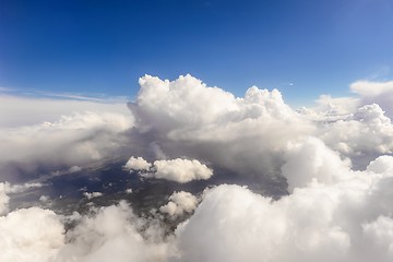 Image showing Aerial view of some clouds