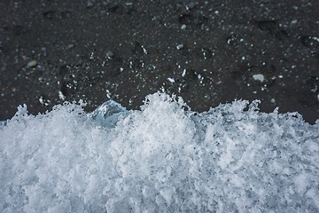 Image showing Blue icebergs closeup