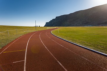 Image showing Running track outdoors