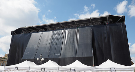 Image showing Music gig stage