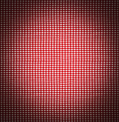 Image showing Seamless tileable texture - red checkered tablecloth fabric