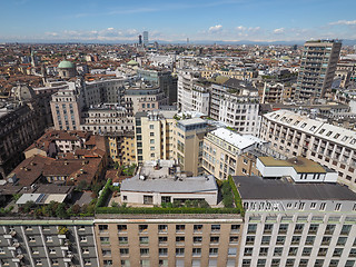 Image showing Aerial view of Milan, Italy