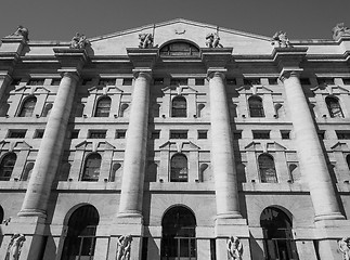 Image showing Milan stock exchange in Milan