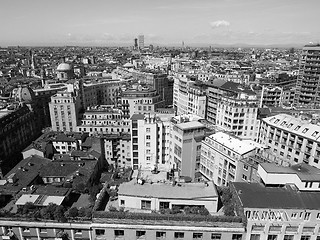 Image showing Aerial view of Milan, Italy