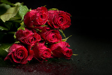 Image showing fresh red roses