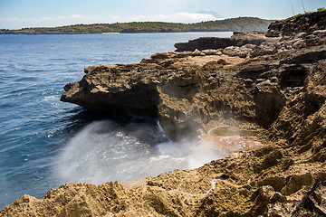 Image showing coastline at Nusa Penida island 