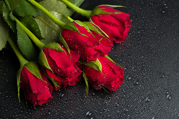 Image showing fresh red roses