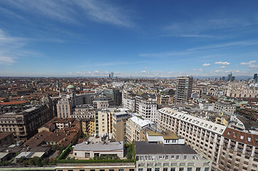 Image showing Aerial view of Milan, Italy