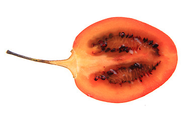 Image showing half of tamarillo fruit