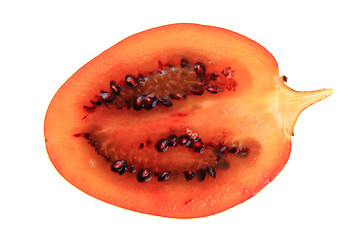 Image showing half of tamarillo fruit