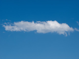 Image showing Blue sky with clouds background