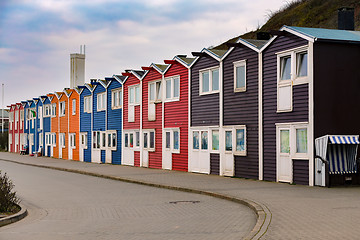 Image showing Crab fisher hutches