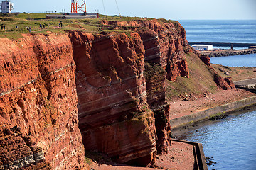 Image showing Sedimentary rock cliffs from Helgoland