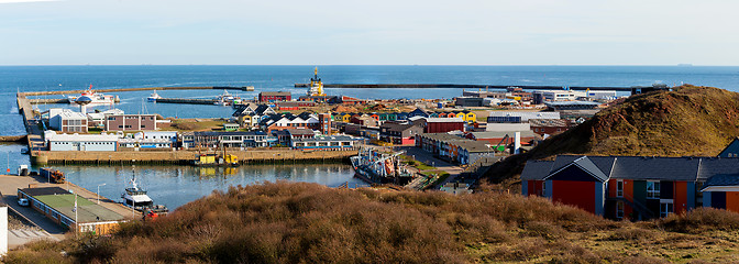 Image showing helgoland city from hill