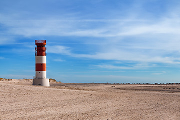 Image showing lighthouse at heligoland dune island