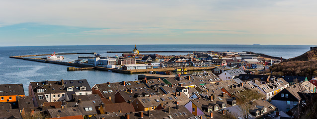 Image showing helgoland city from hill