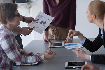 Image showing startup business team on meeting at modern office