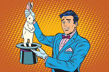 Image showing Magician trick rabbit