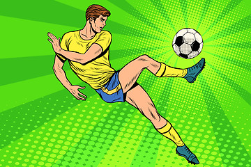 Image showing Football has a soccer ball summer sports games