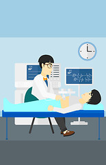 Image showing Patient under ultrasound examination.