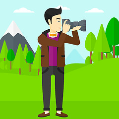 Image showing Photographer taking photo.