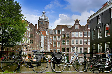 Image showing AMSTERDAM, THE NETHERLANDS - AUGUST 19, 2015: View on Saint Nich