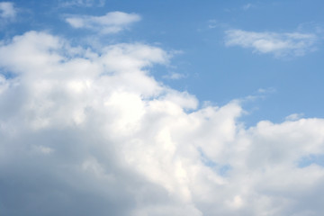 Image showing Clouds in the blue sky.