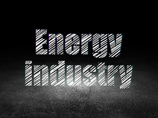 Image showing Industry concept: Energy Industry in grunge dark room