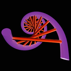 Image showing DNA structure model