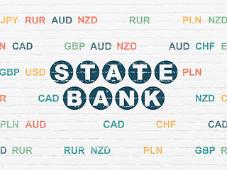 Image showing Money concept: State Bank on wall background