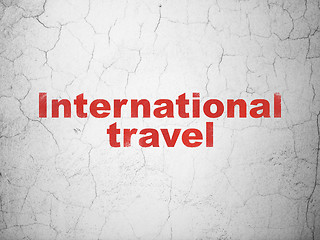 Image showing Vacation concept: International Travel on wall background