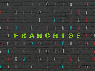 Image showing Finance concept: Franchise on wall background