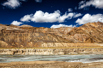 Image showing Himalayan landscape along Manali-Leh road
