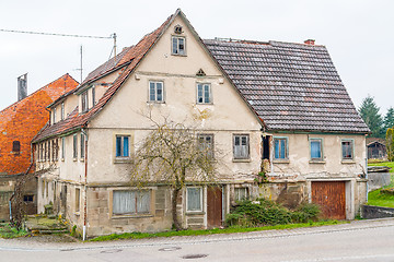 Image showing rundown old farmhouse