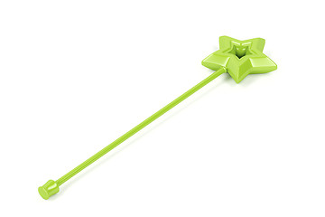 Image showing Green magic wand