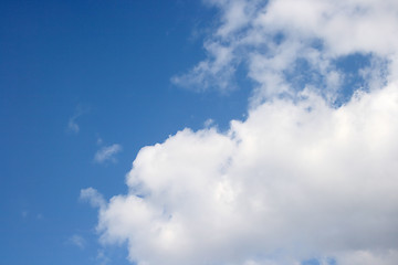 Image showing Clouds in the blue sky.