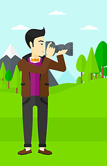 Image showing Photographer taking photo.