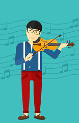 Image showing Man playing violin.