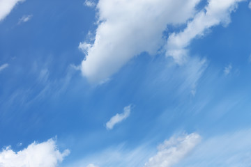 Image showing Cloudscape with various cloud types