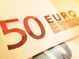 Image showing Fifty euro banknote