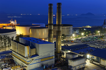 Image showing power station night