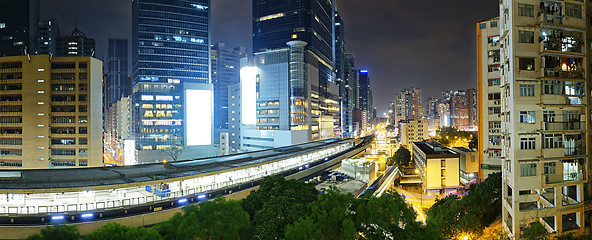 Image showing Hong Kong City night