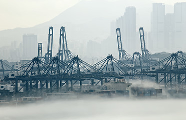 Image showing Hong Kong cargo port