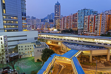 Image showing Hong Kong downtown at night