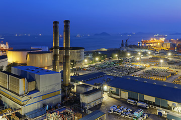 Image showing power station night